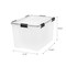 IRIS USA 41qt/74qt WEATHERPRO Airtight Plastic Storage Bin with Lid and Seal and Secure Latching Buckles